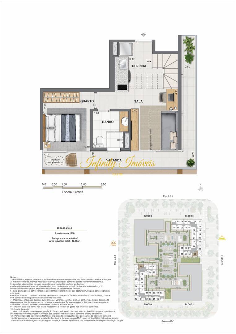 Cobertura, 1 quarto, 67 m² - Foto 43