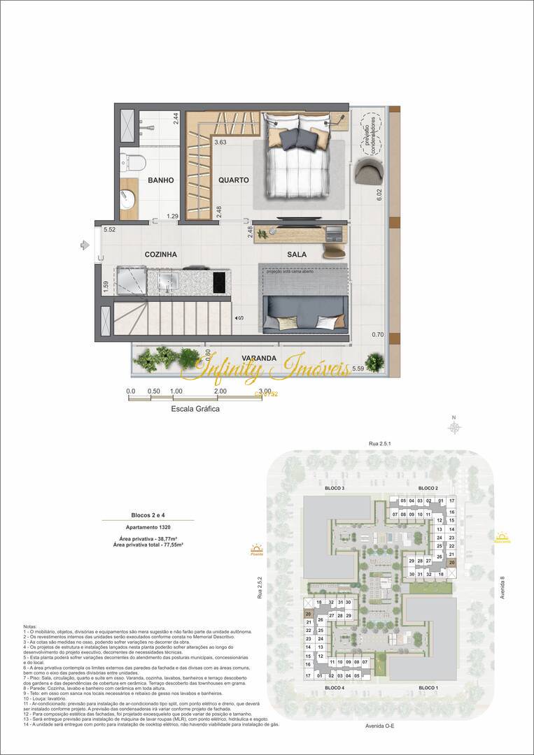 Cobertura, 1 quarto, 67 m² - Foto 45