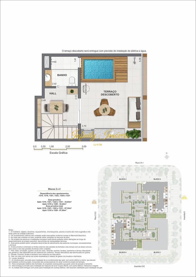 Cobertura, 1 quarto, 67 m² - Foto 54