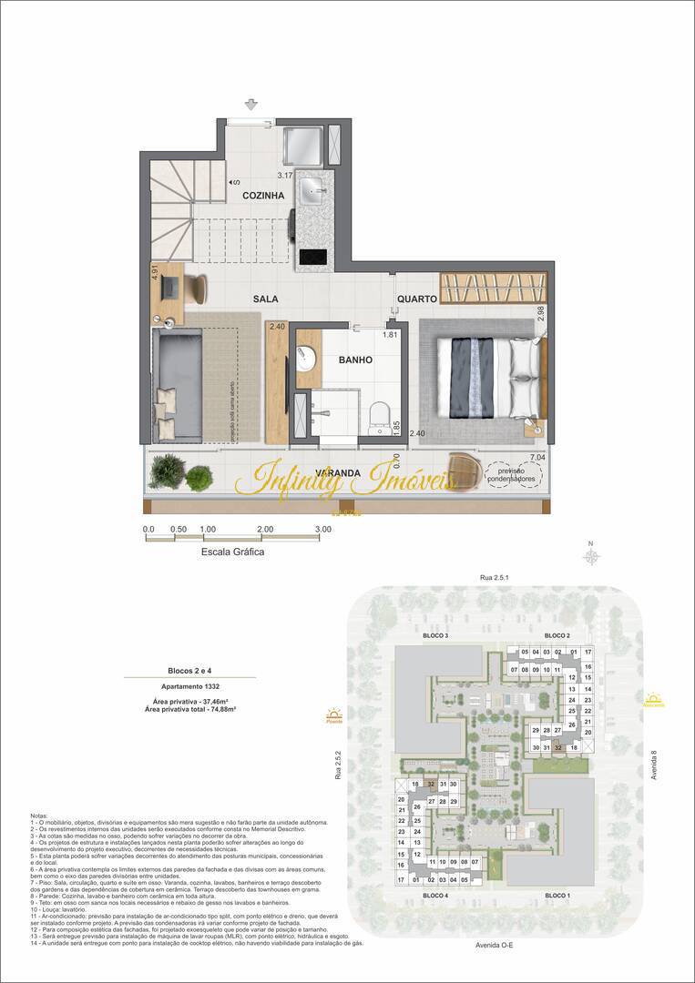 Cobertura, 1 quarto, 67 m² - Foto 49
