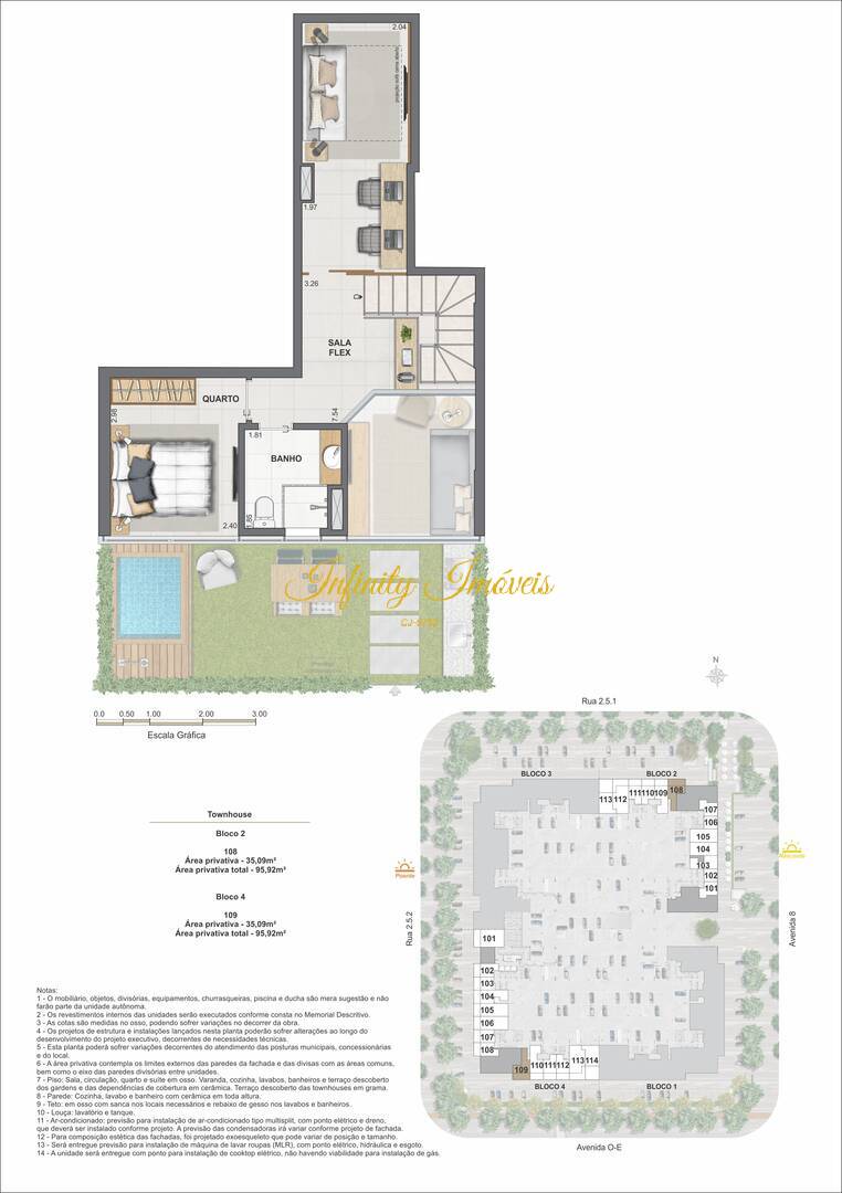 Casa de Condomínio, 3 quartos - Foto 43