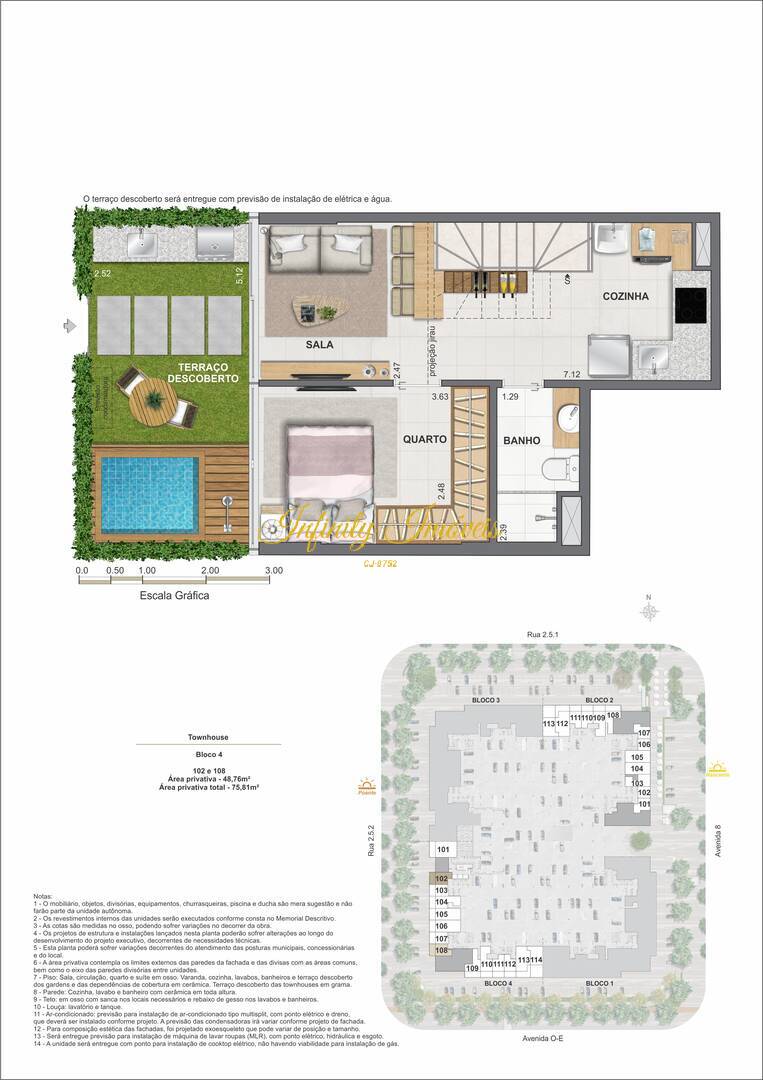 Casa de Condomínio, 3 quartos - Foto 48