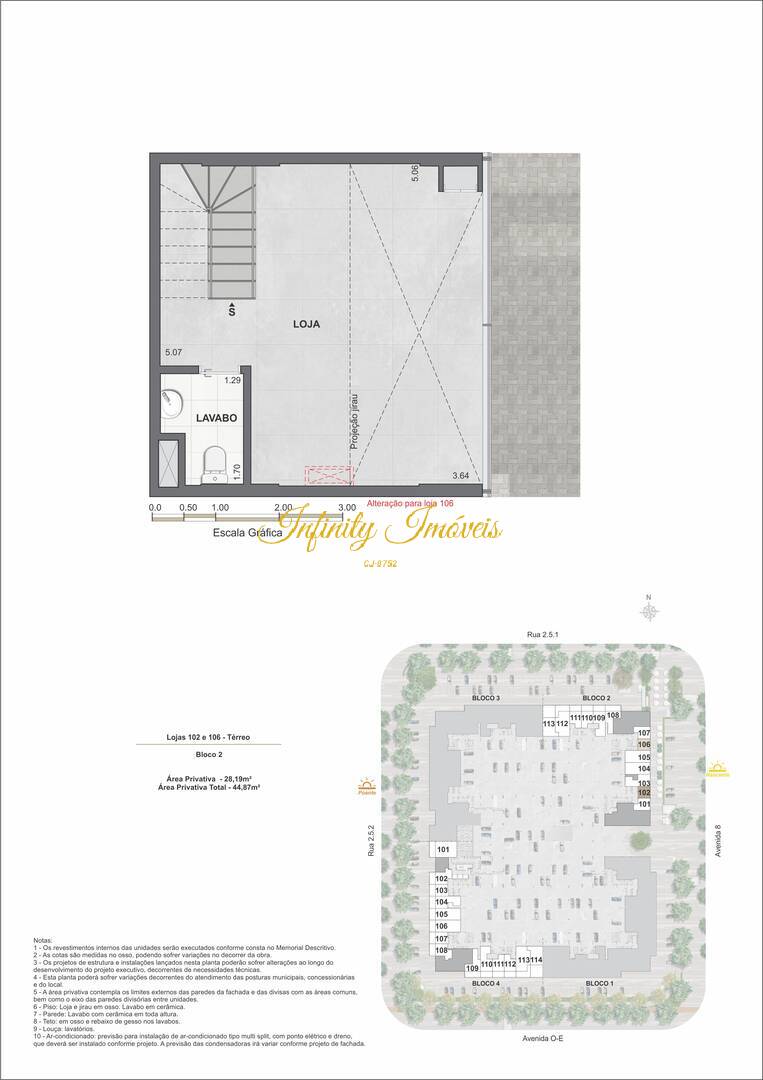 Loja-Salão, 80 m² - Foto 8
