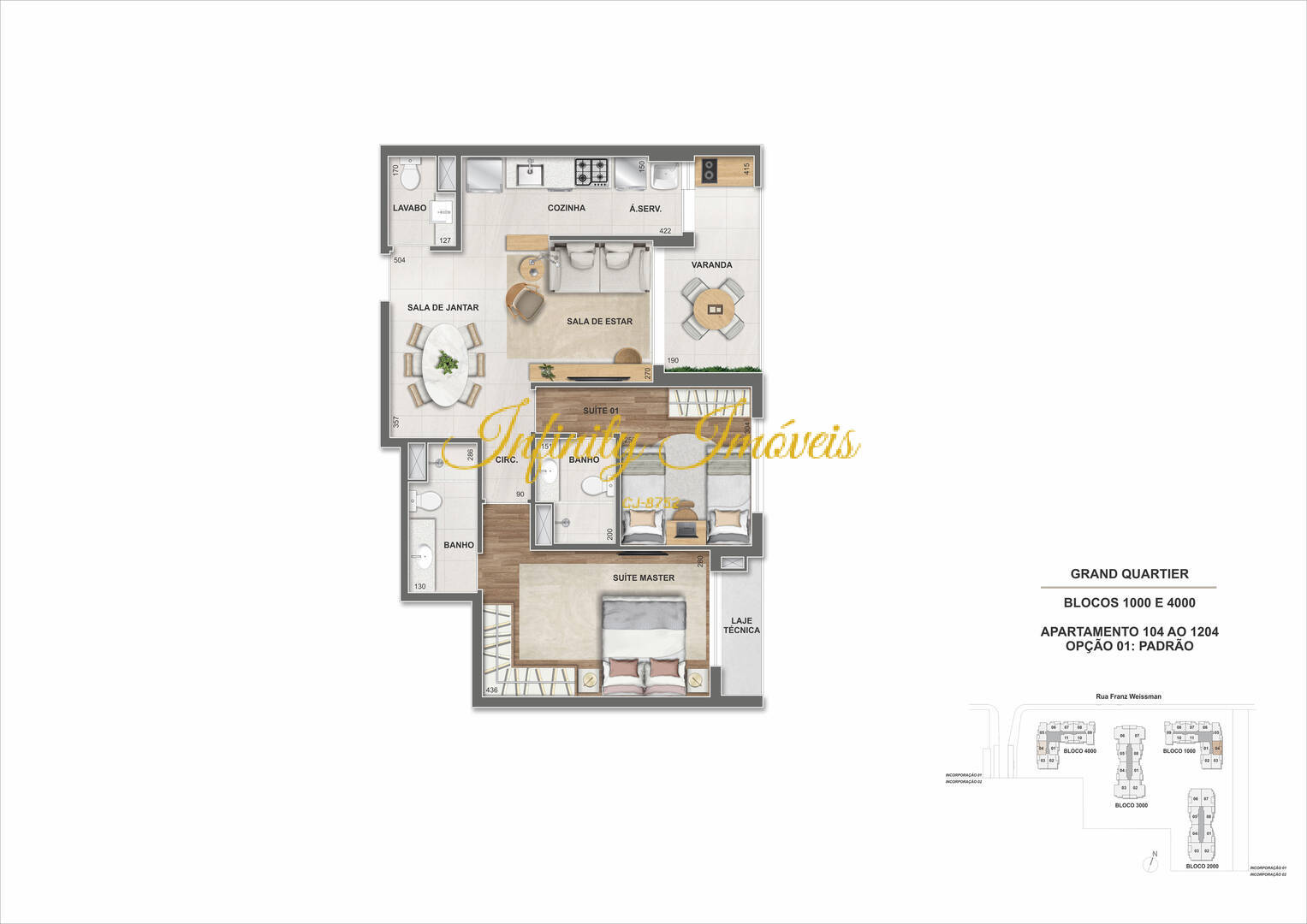 Apartamento, 3 quartos, 88 m² - Foto 85