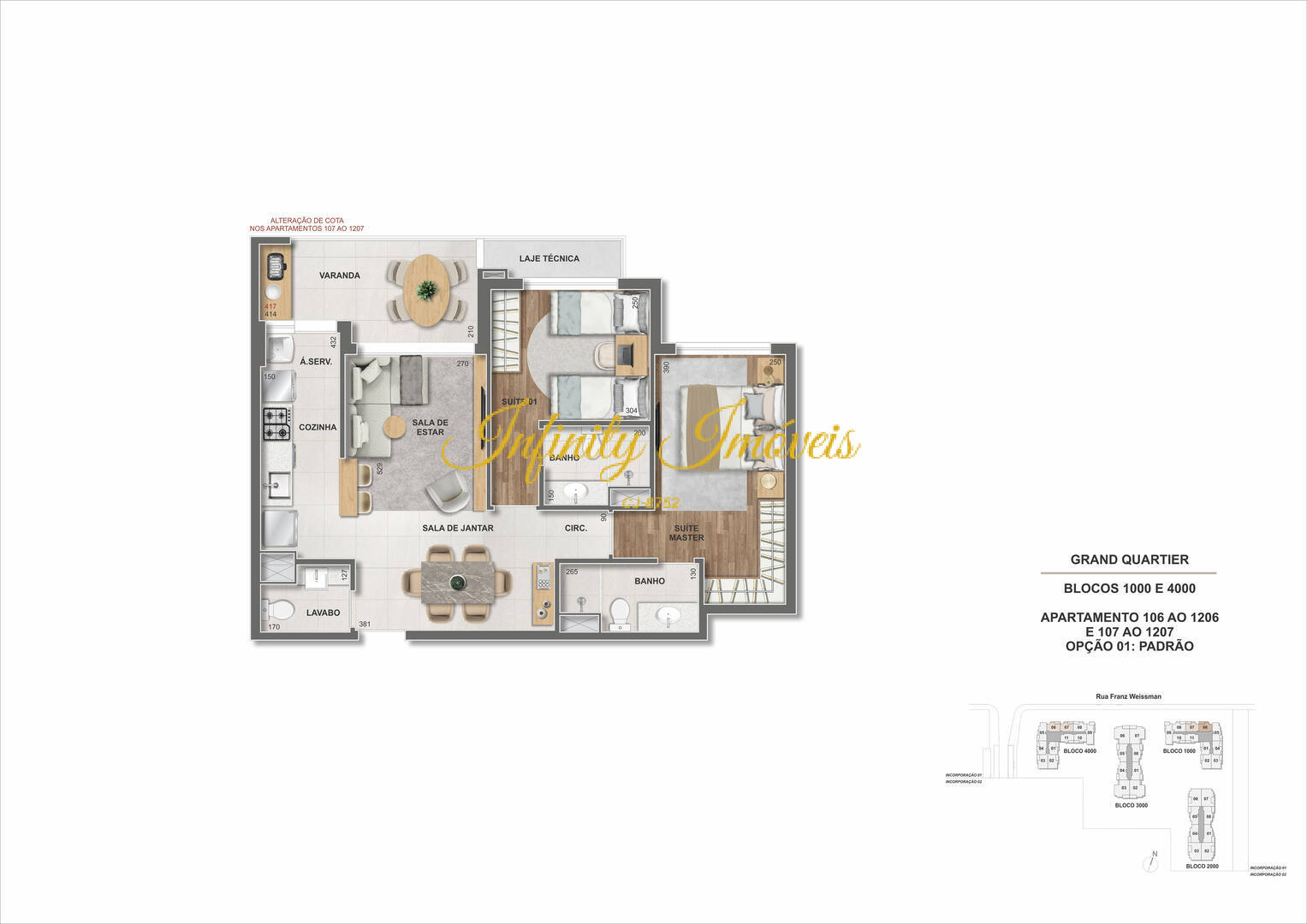 Apartamento, 3 quartos, 88 m² - Foto 89