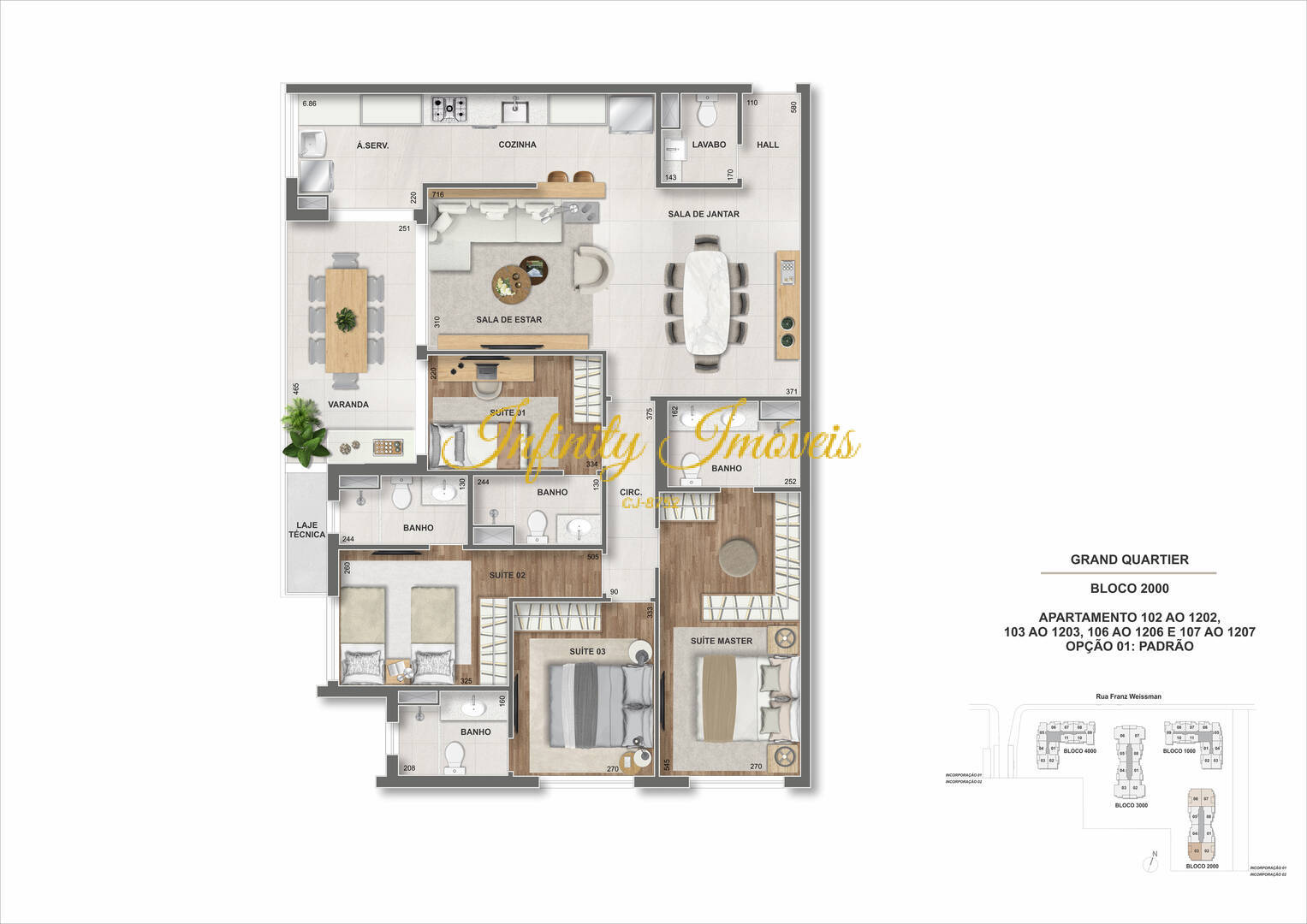 Apartamento, 3 quartos, 96 m² - Foto 84