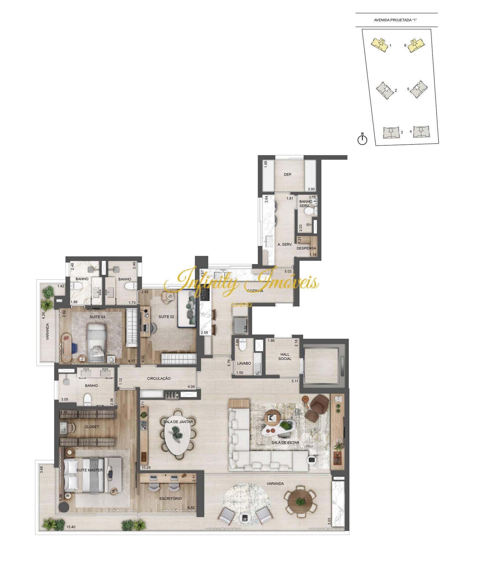 Apartamento, 4 quartos, 194 m² - Foto 58