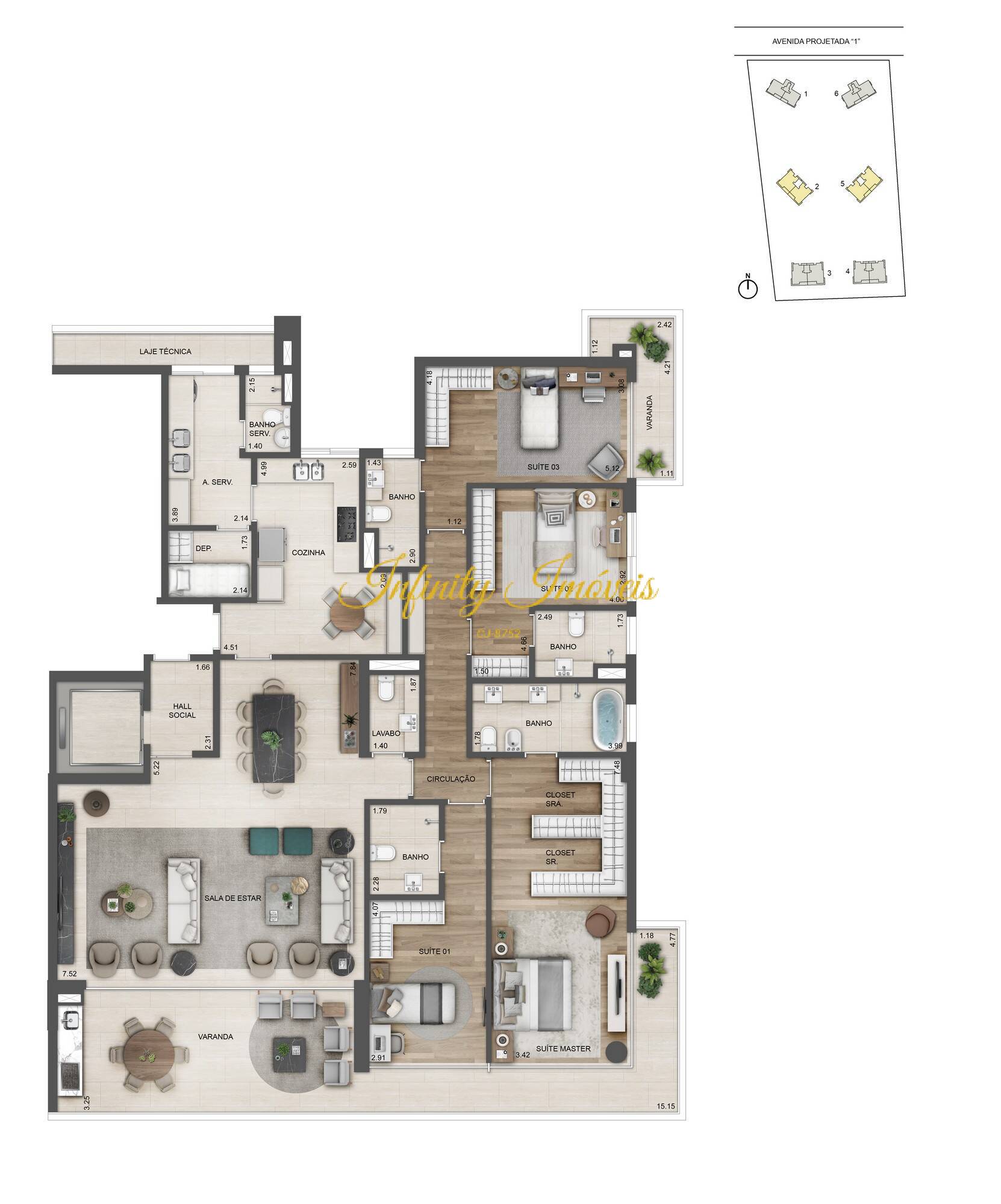 Apartamento, 4 quartos, 194 m² - Foto 60