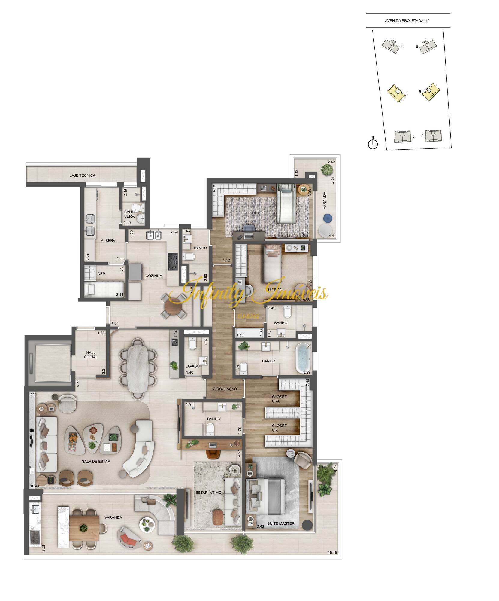 Apartamento, 4 quartos, 231 m² - Foto 62