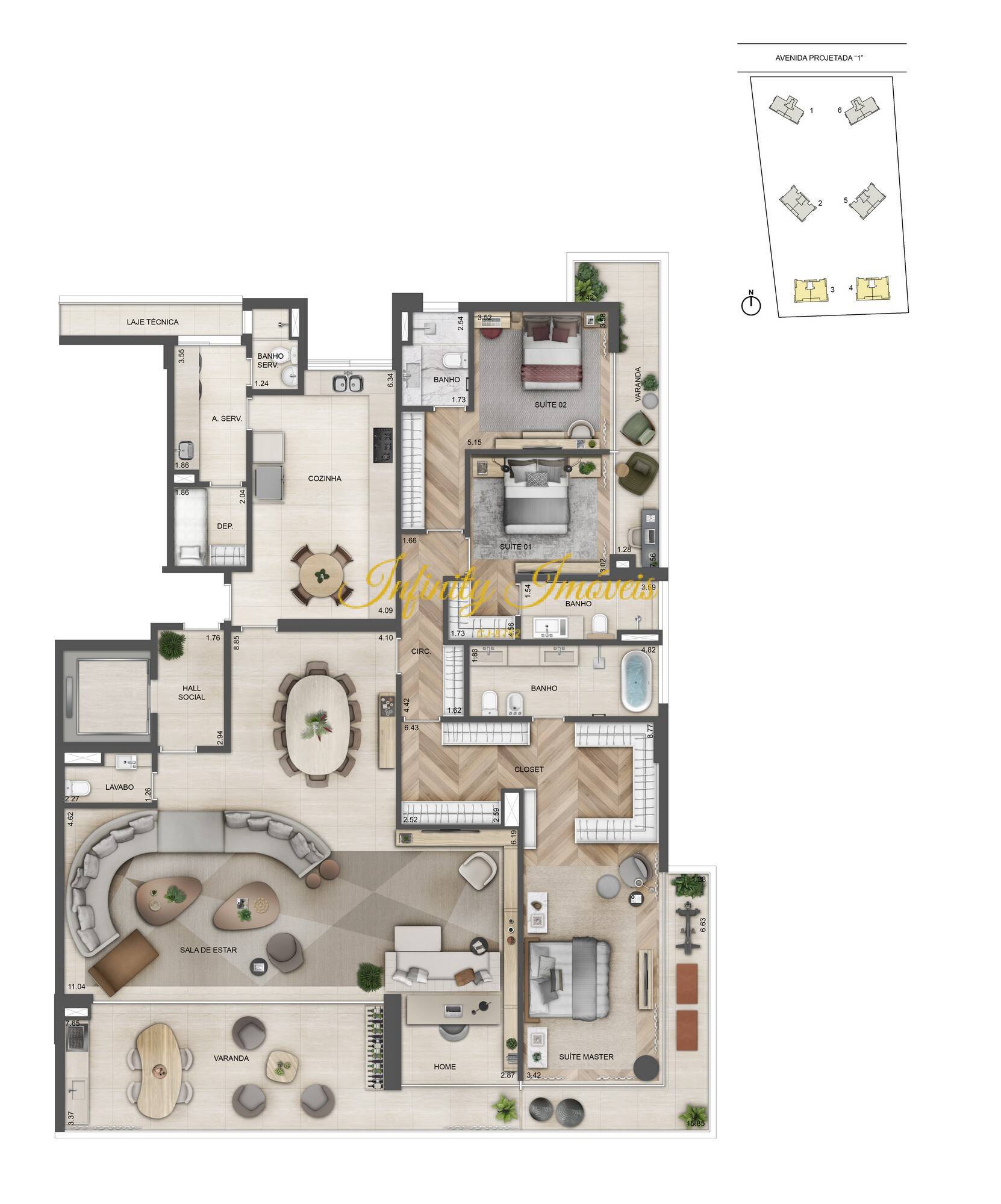 Apartamento, 4 quartos, 268 m² - Foto 59