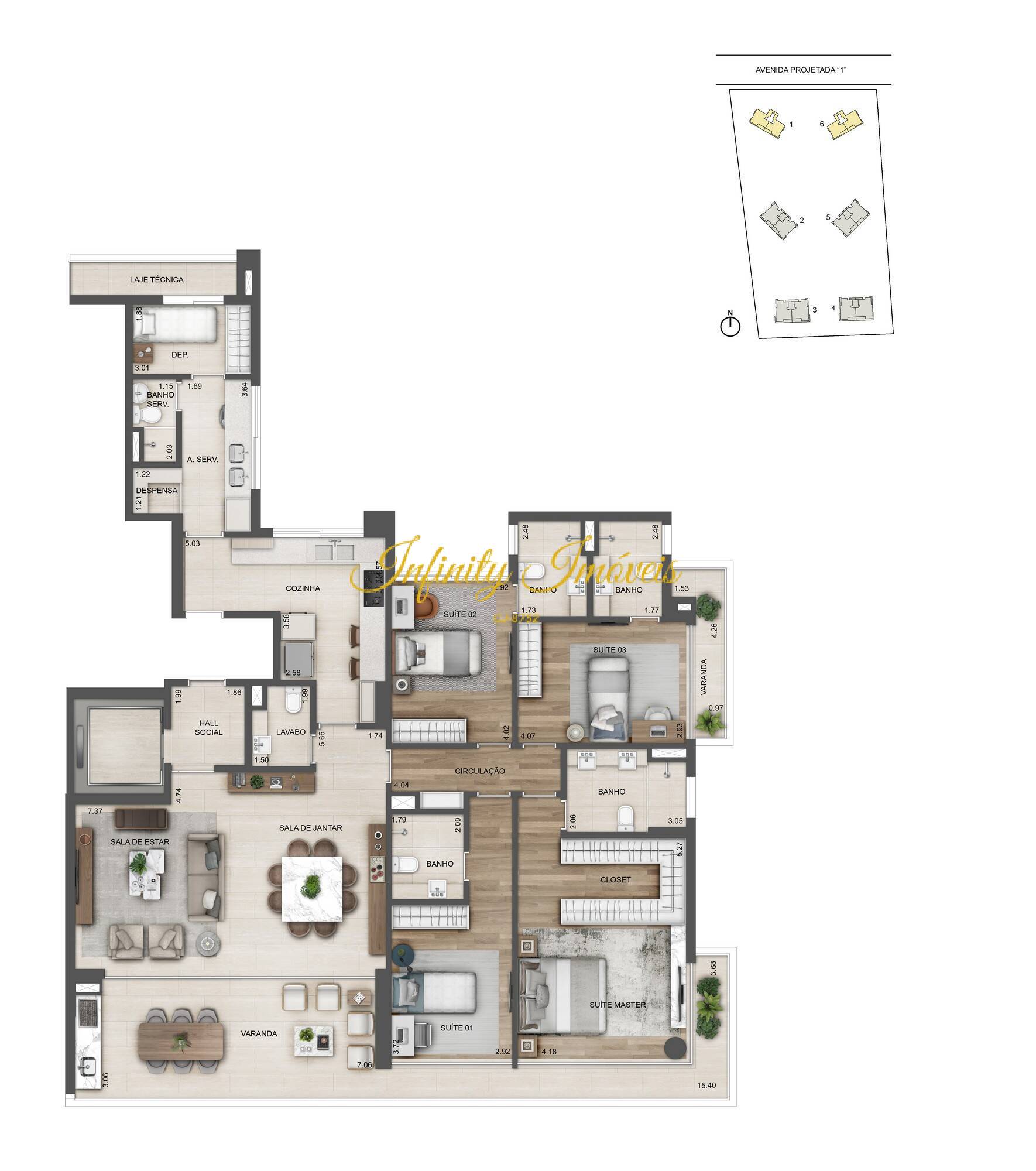 Apartamento, 4 quartos, 268 m² - Foto 62