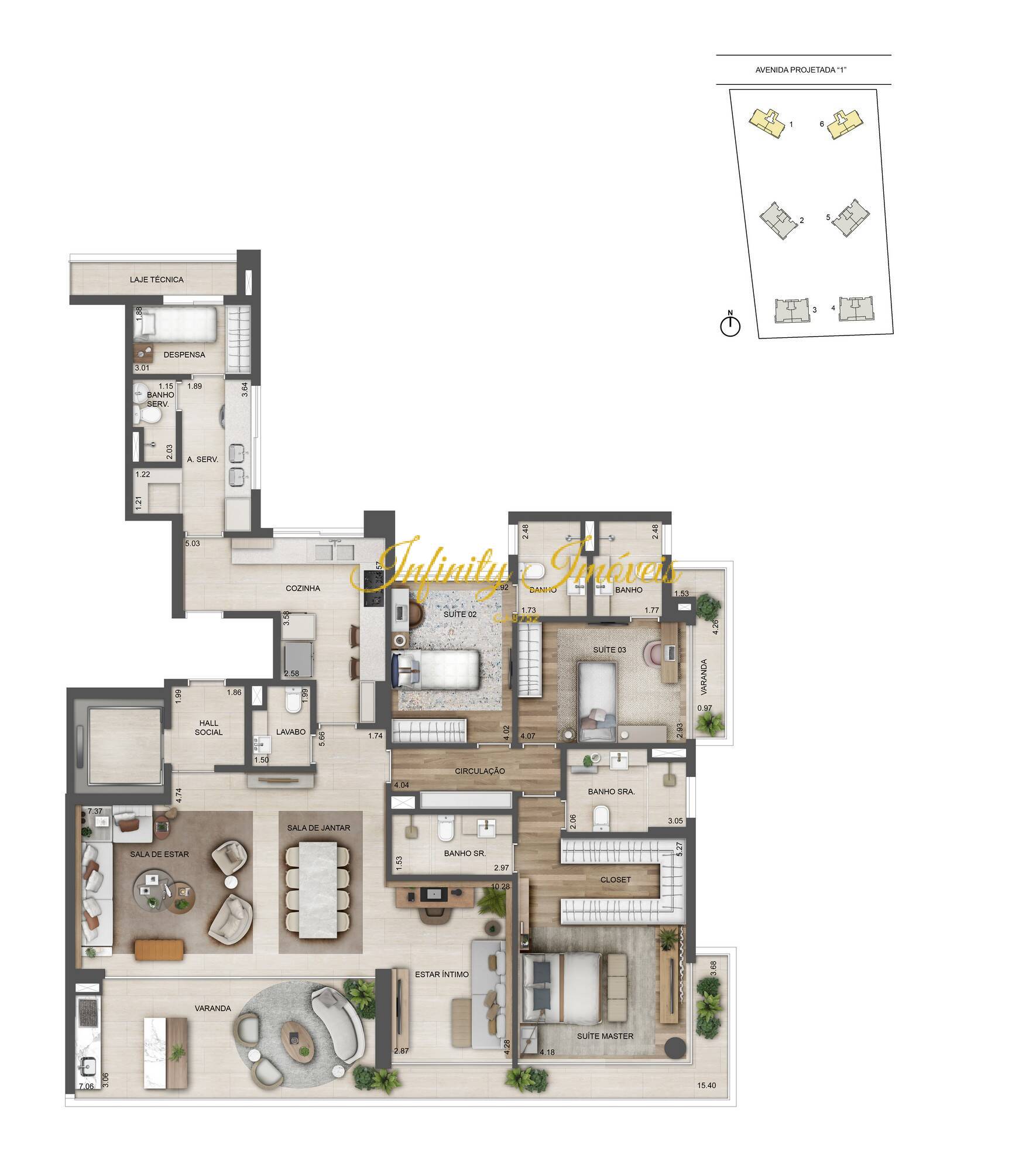 Apartamento, 4 quartos, 268 m² - Foto 63