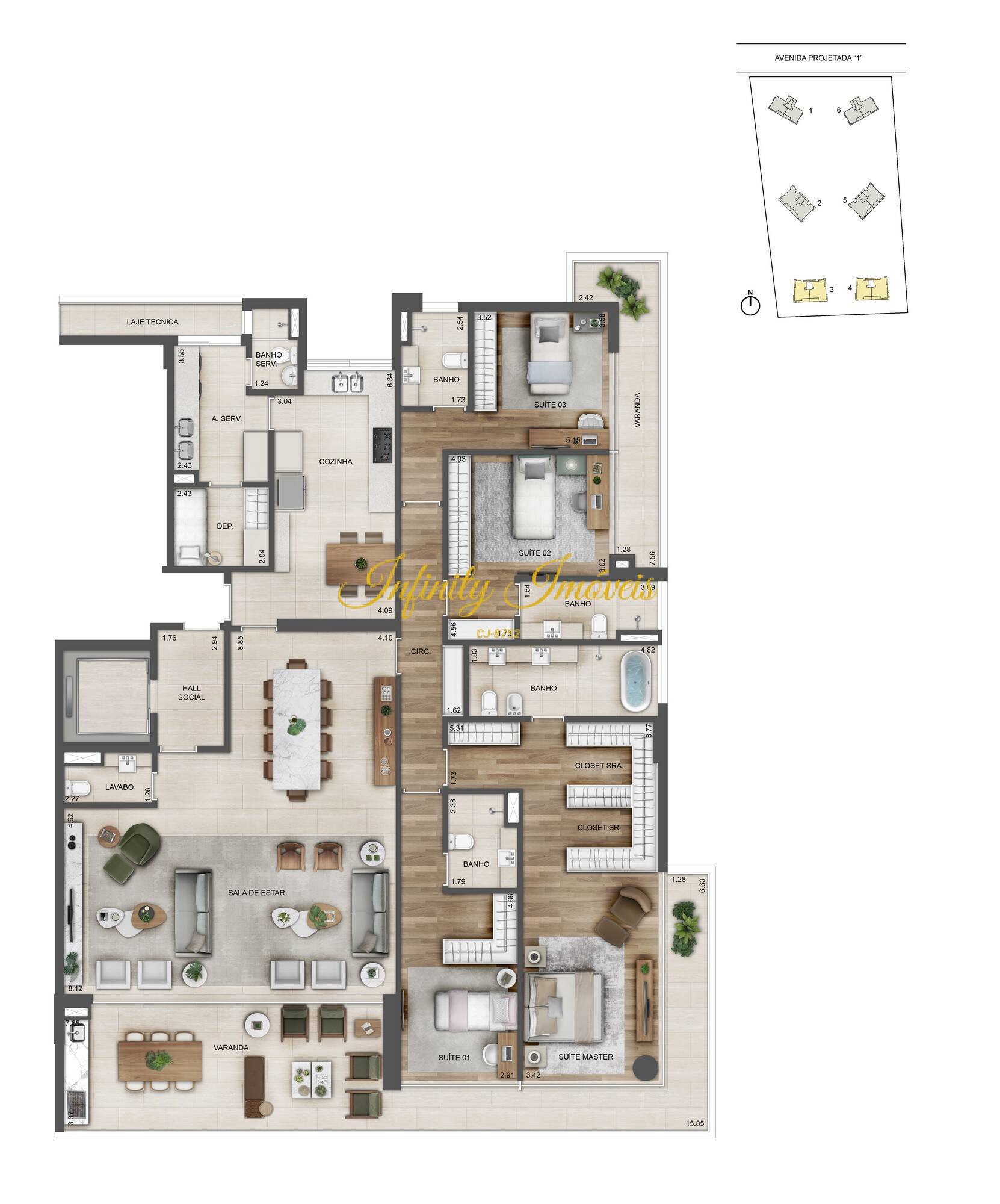 Apartamento, 4 quartos, 268 m² - Foto 58