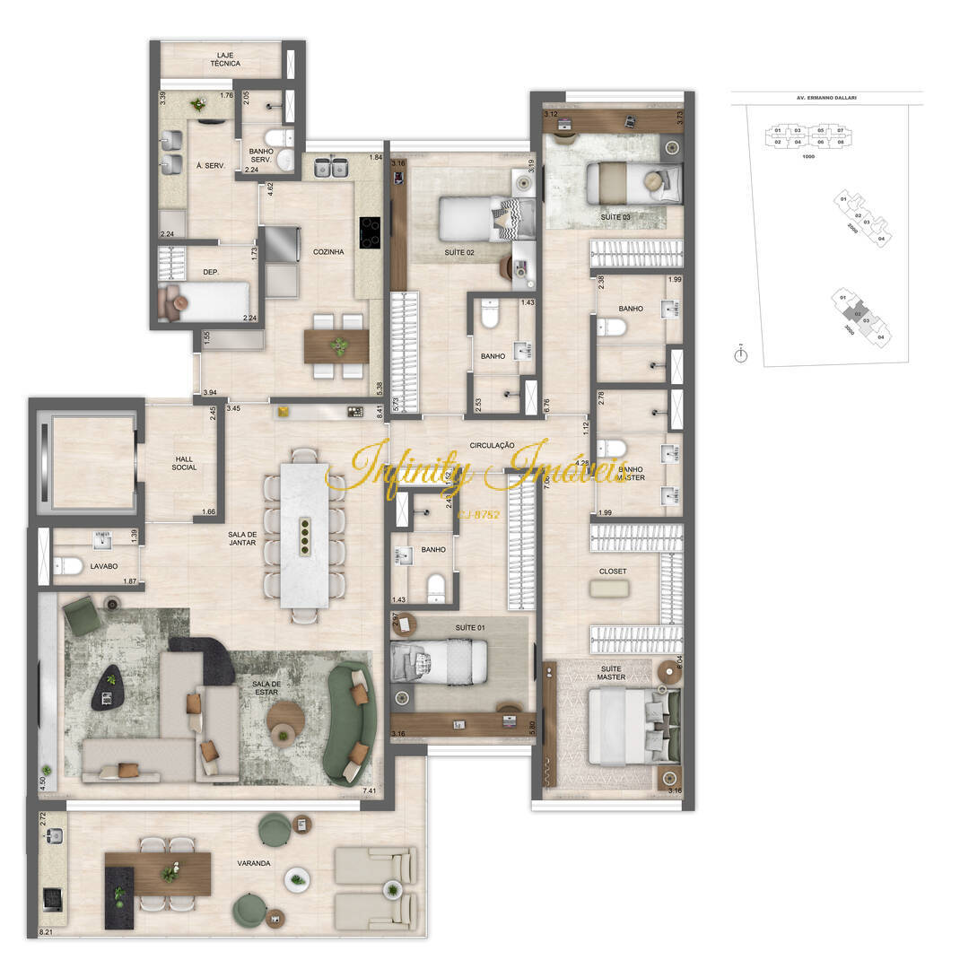 Apartamento, 4 quartos, 154 m² - Foto 68