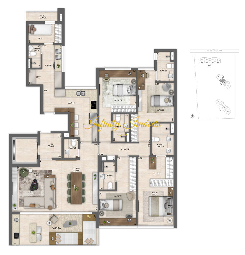 Apartamento, 4 quartos, 220 m² - Foto 72