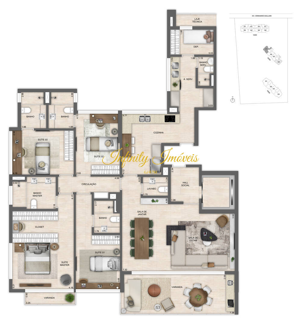 Apartamento, 4 quartos, 220 m² - Foto 74