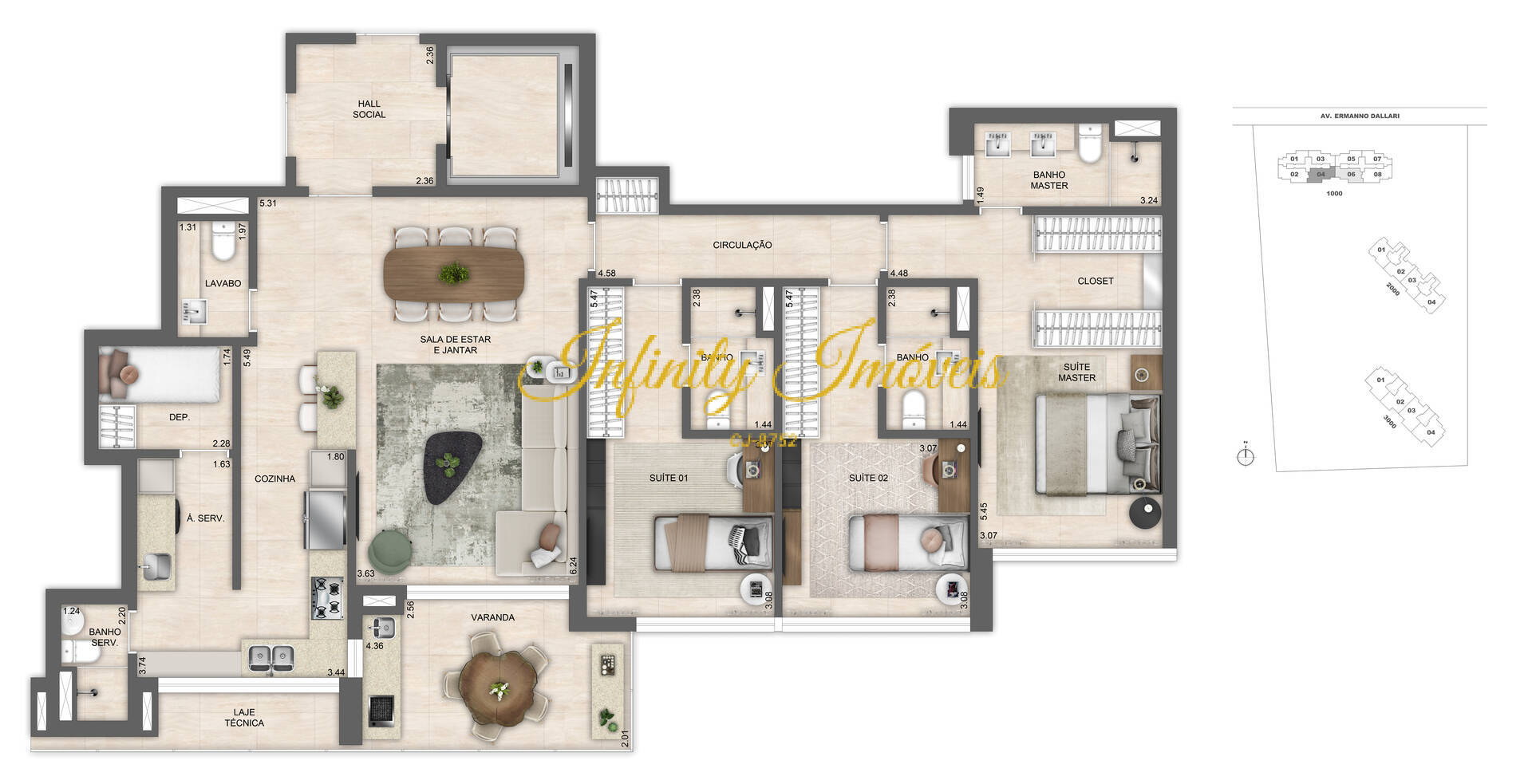 Apartamento, 4 quartos, 290 m² - Foto 73