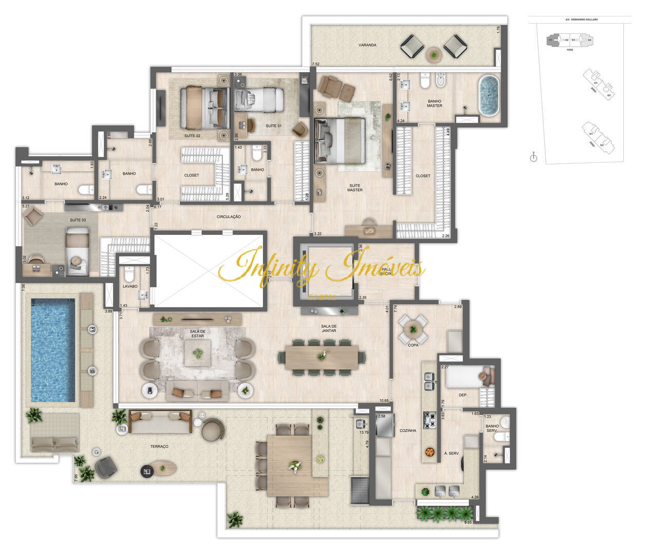 Apartamento, 4 quartos, 290 m² - Foto 71