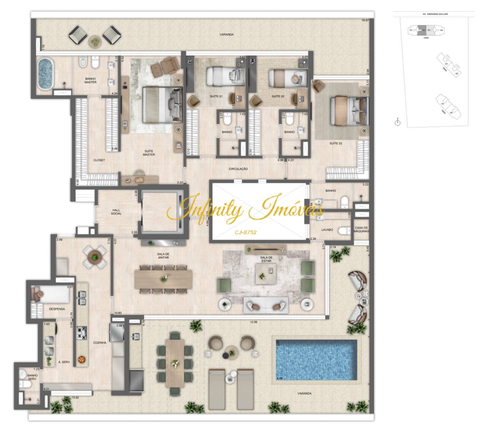 Apartamento, 4 quartos, 290 m² - Foto 70