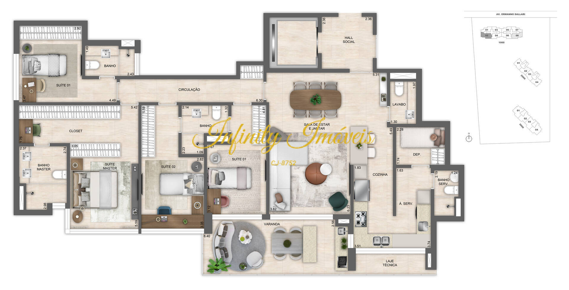 Apartamento, 4 quartos, 376 m² - Foto 74