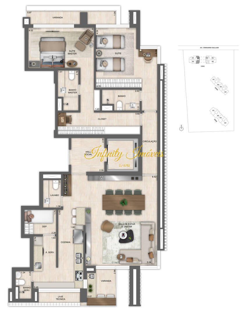 Apartamento, 4 quartos, 376 m² - Foto 81