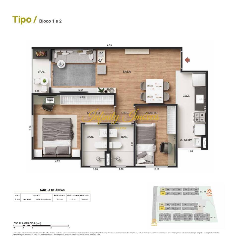 Apartamento, 2 quartos, 43 m² - Foto 21