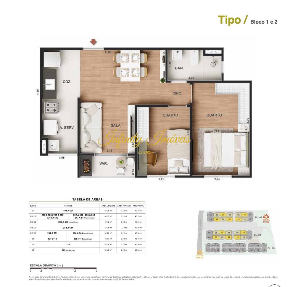Apartamento, 2 quartos, 43 m² - Foto 20