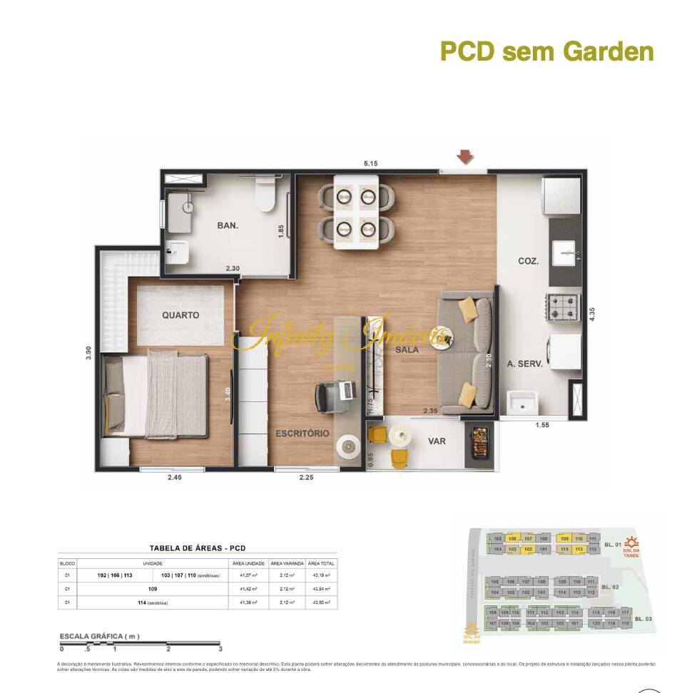 Apartamento, 2 quartos, 43 m² - Foto 23