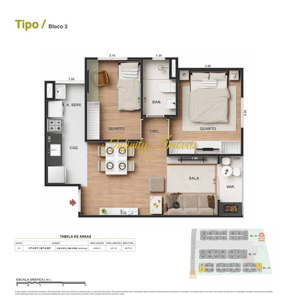 Apartamento, 2 quartos, 43 m² - Foto 22