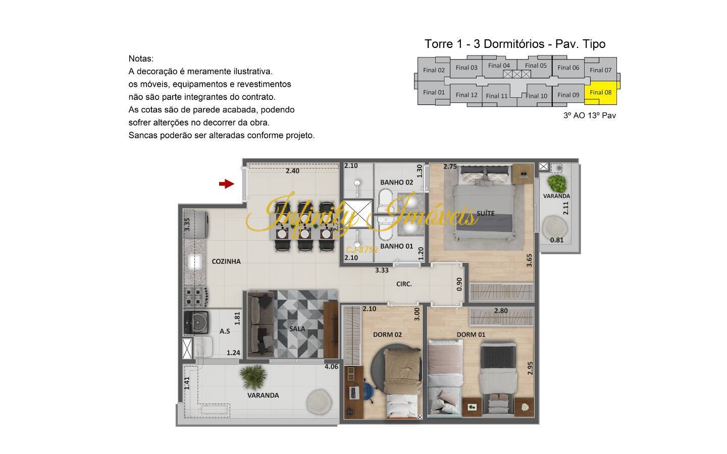 Apartamento, 3 quartos, 67 m² - Foto 19
