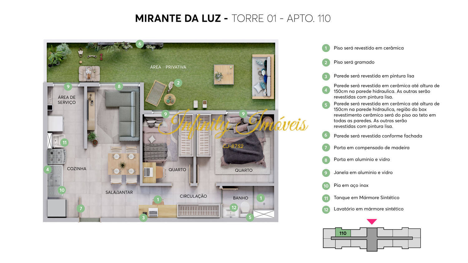 Apartamento, 2 quartos, 35 m² - Foto 14