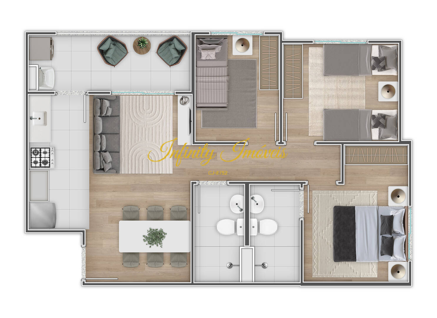 Apartamento, 2 quartos, 67 m² - Foto 32