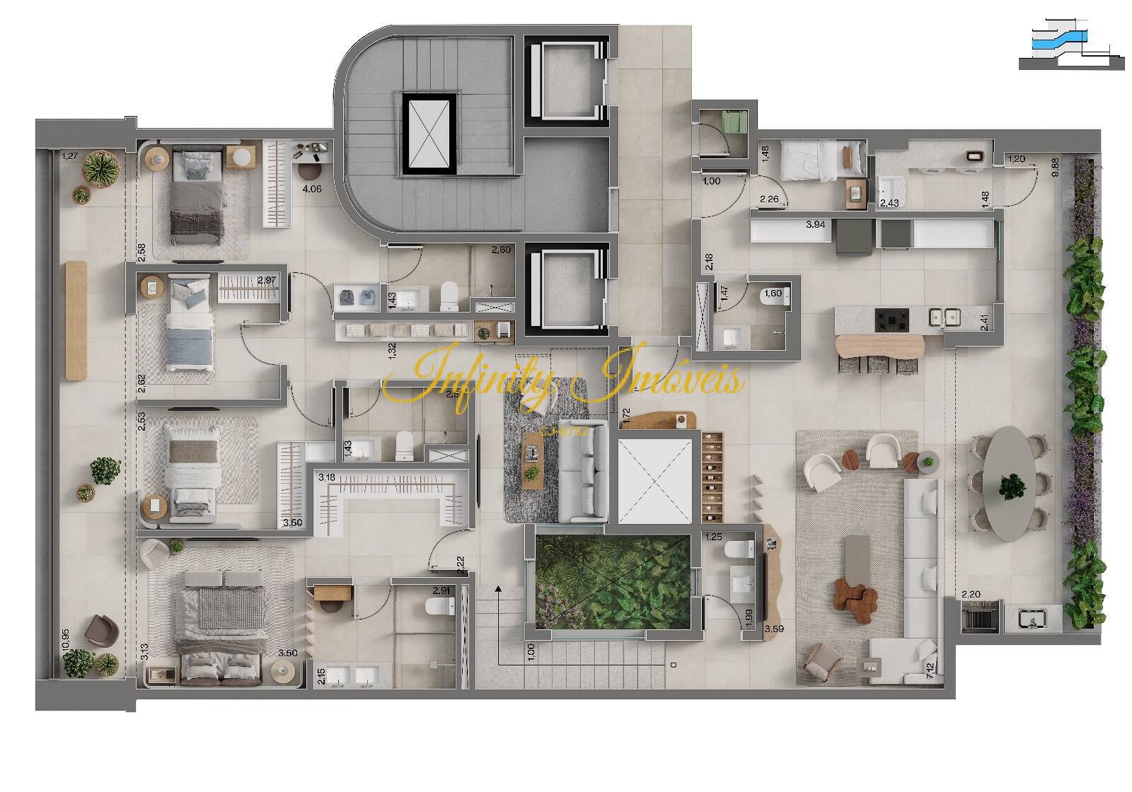 Apartamento, 4 quartos, 223 m² - Foto 21