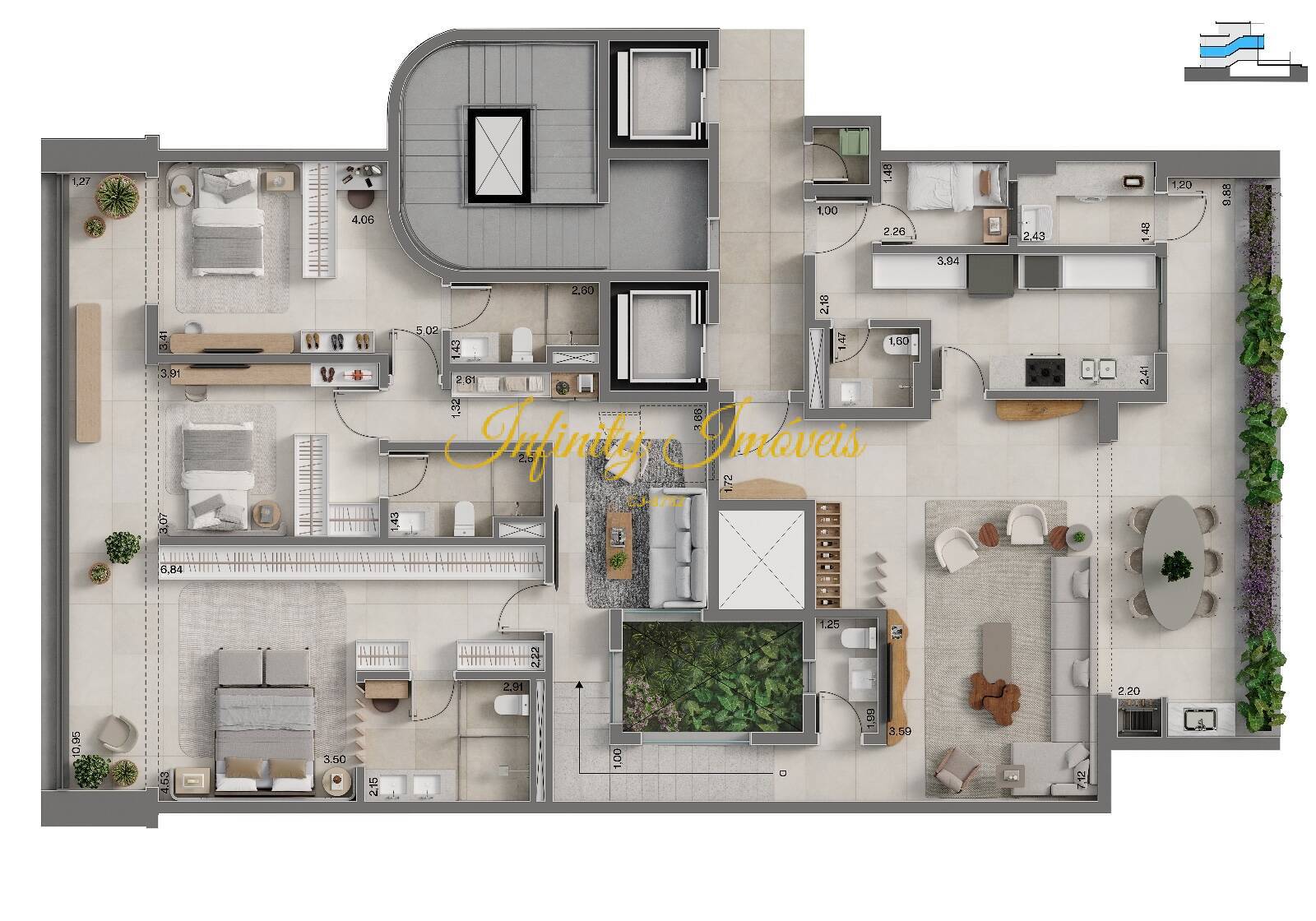 Apartamento, 4 quartos, 223 m² - Foto 22