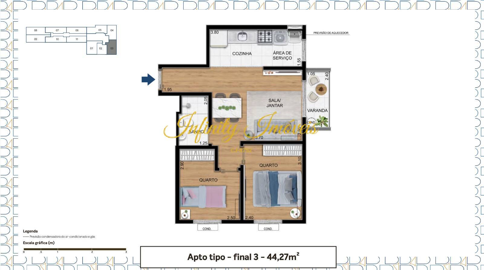 Apartamento, 2 quartos, 50 m² - Foto 16