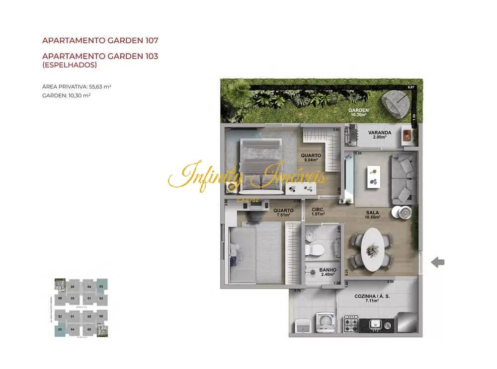 Apartamento, 2 quartos, 61 m² - Foto 16