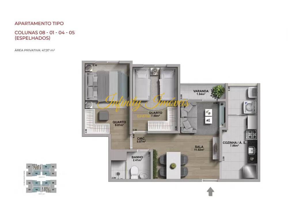 Apartamento, 2 quartos, 61 m² - Foto 18