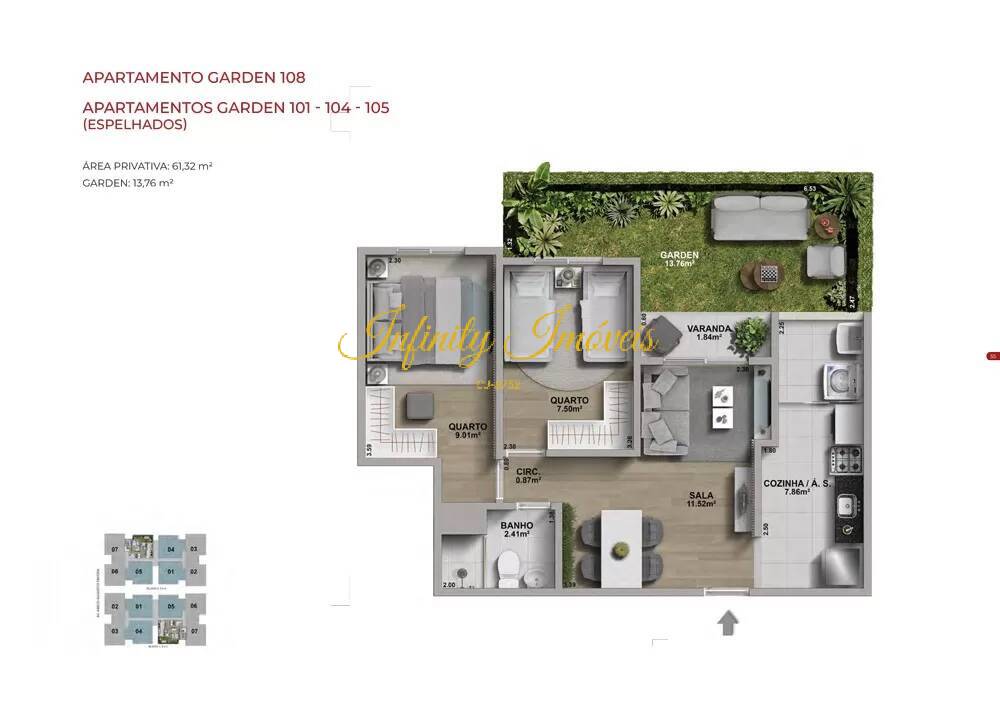 Apartamento, 2 quartos, 61 m² - Foto 17