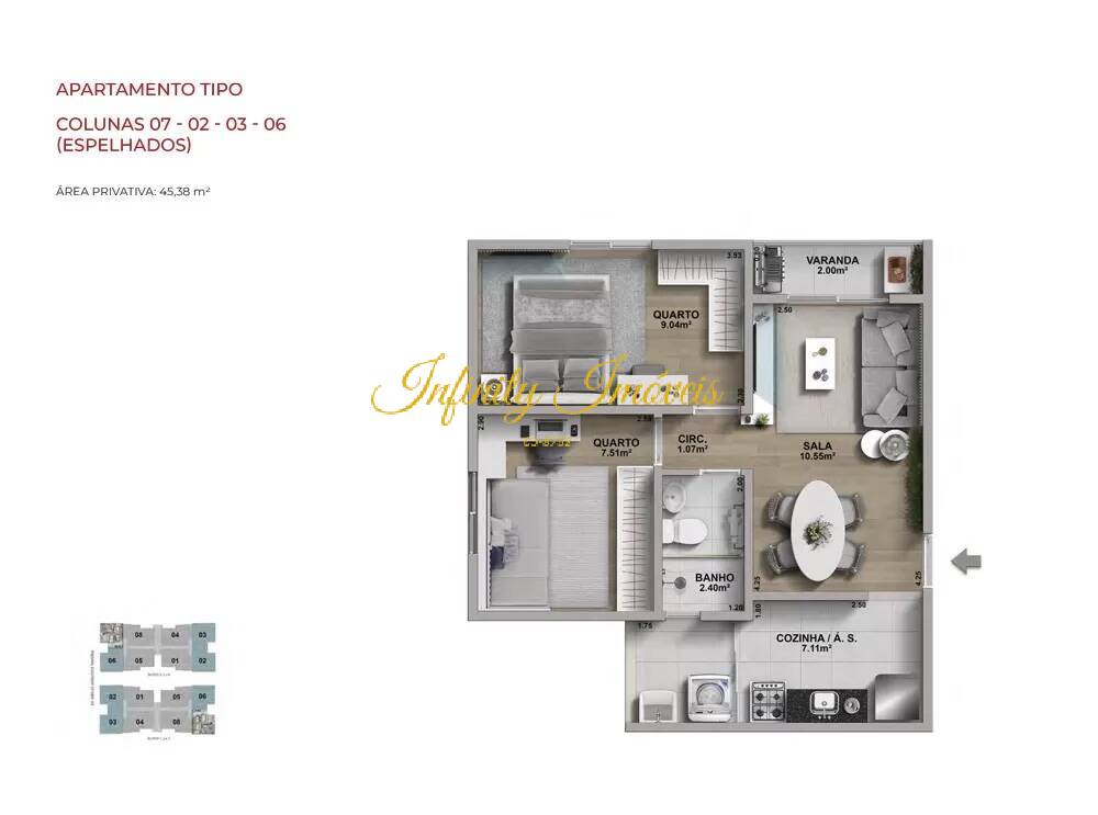 Apartamento, 2 quartos, 61 m² - Foto 19