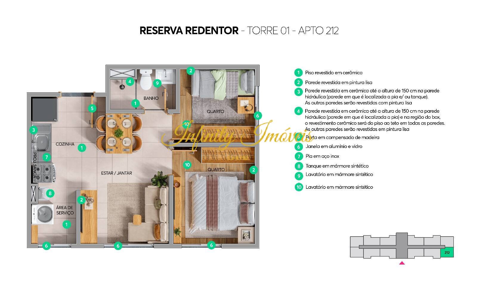 Apartamento, 2 quartos, 35 m² - Foto 15