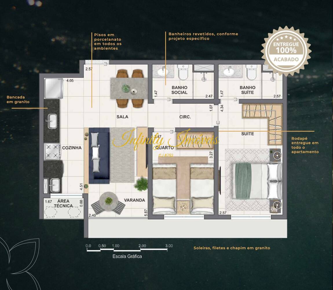 Apartamento, 3 quartos, 92 m² - Foto 41