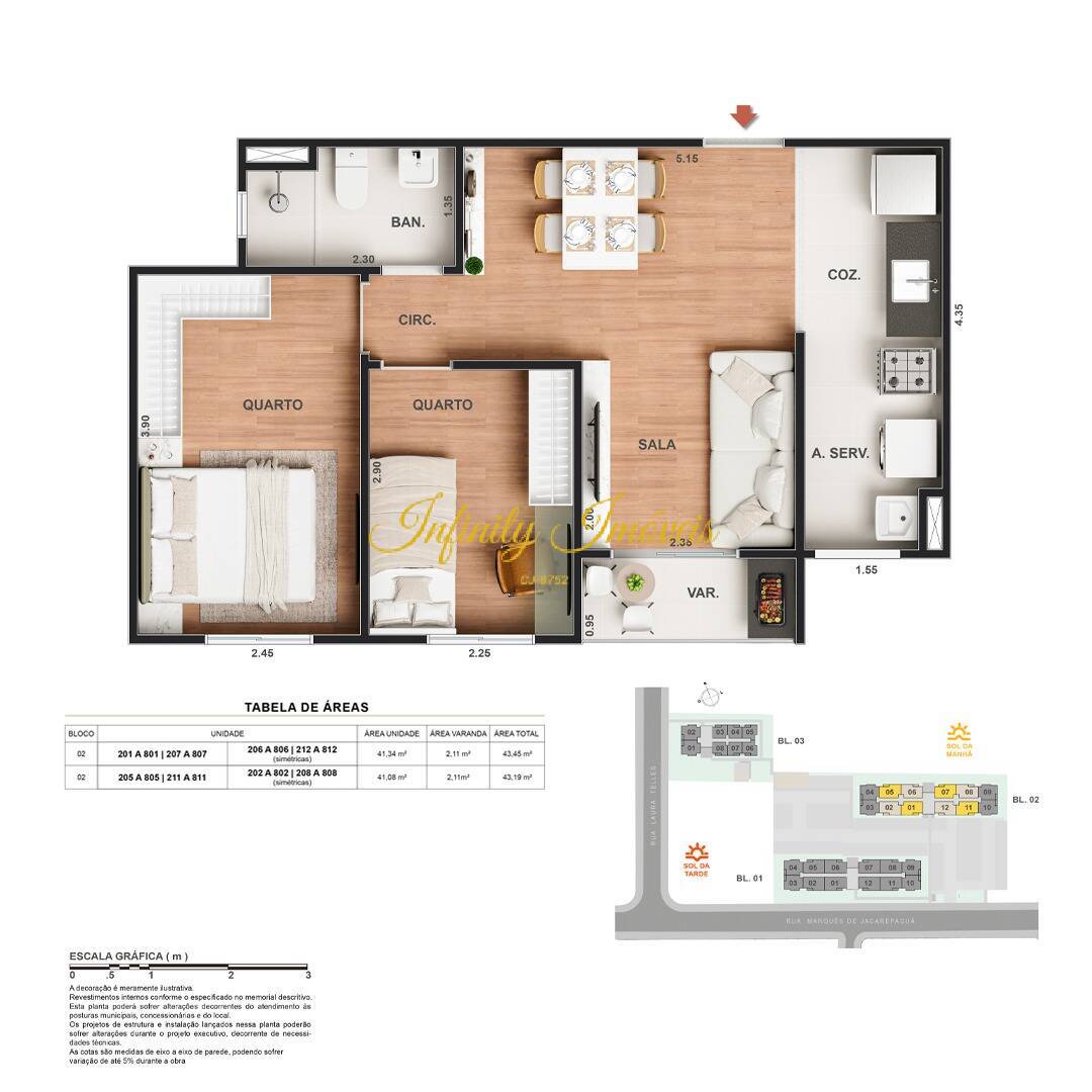 Apartamento, 2 quartos, 42 m² - Foto 19