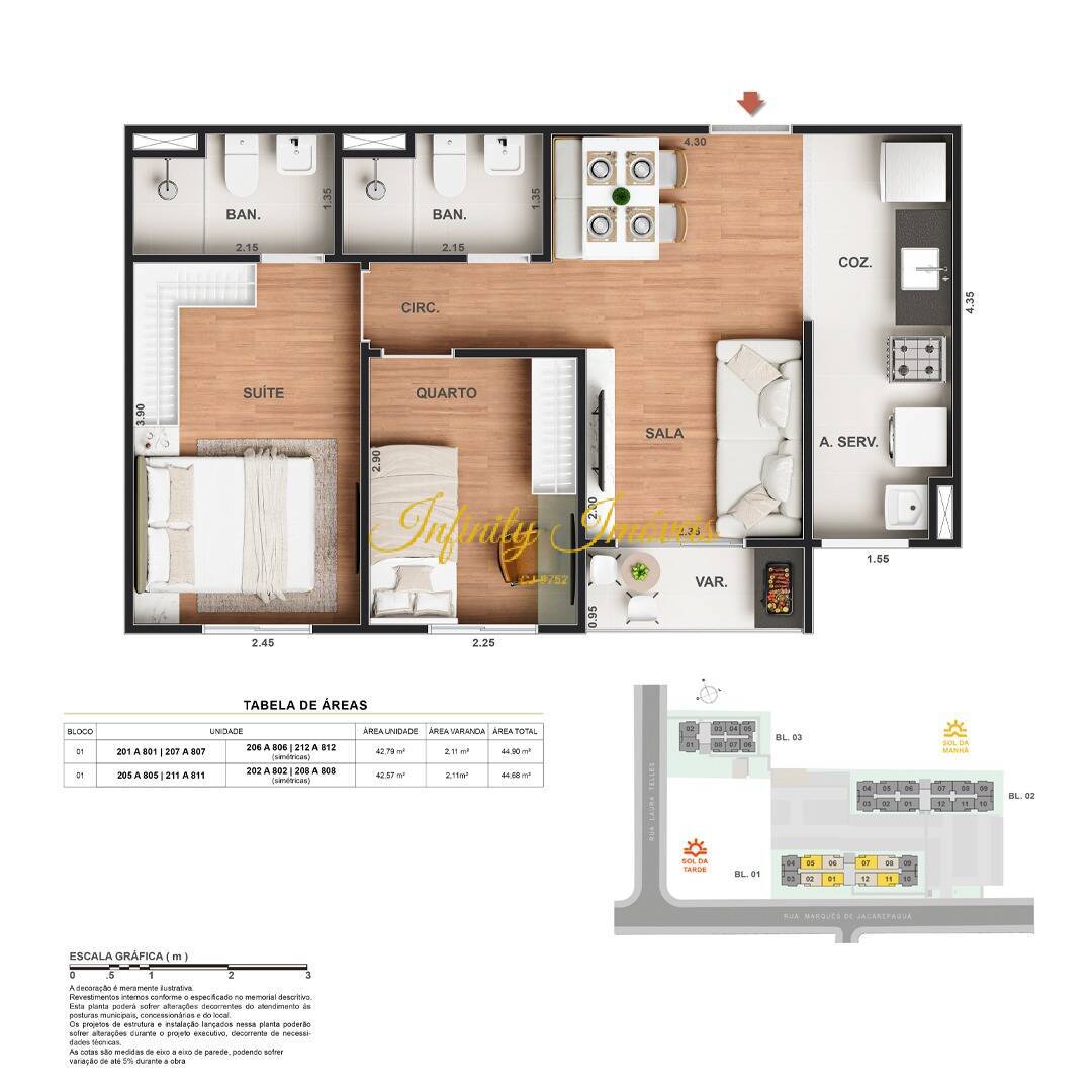 Apartamento, 2 quartos, 43 m² - Foto 20