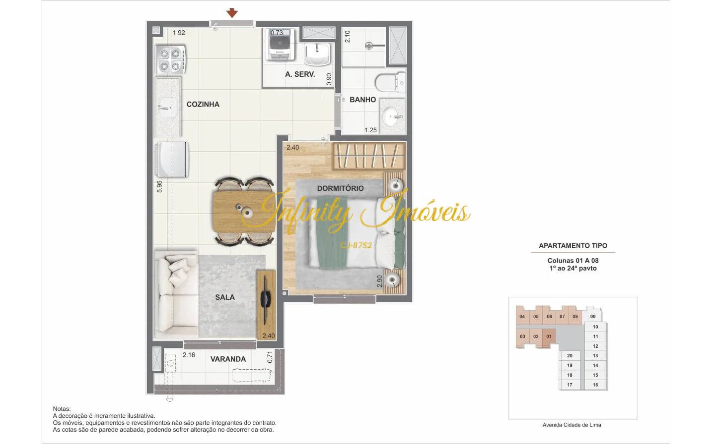 Apartamento, 1 quarto, 32 m² - Foto 22
