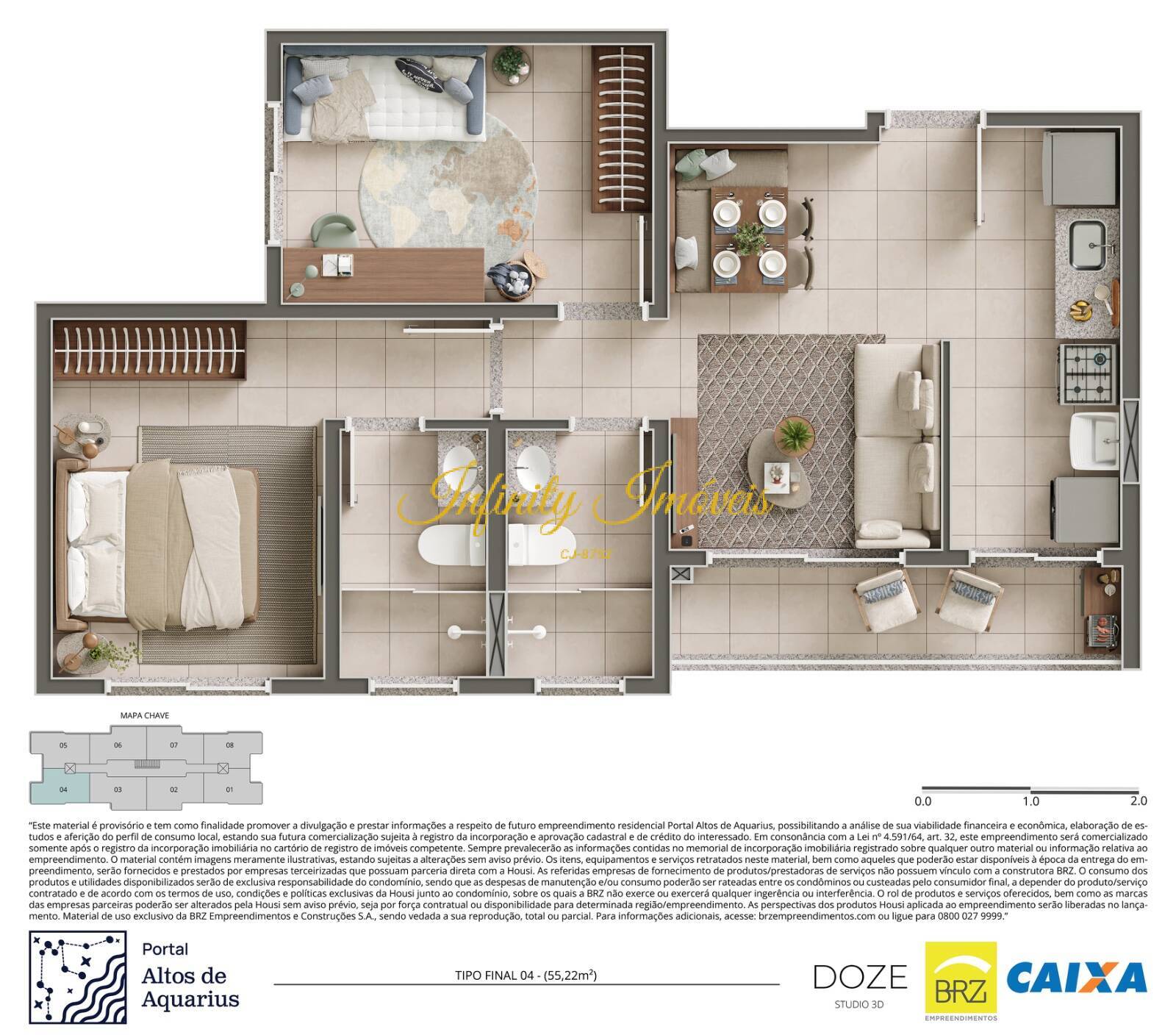 Apartamento, 2 quartos, 52 m² - Foto 38