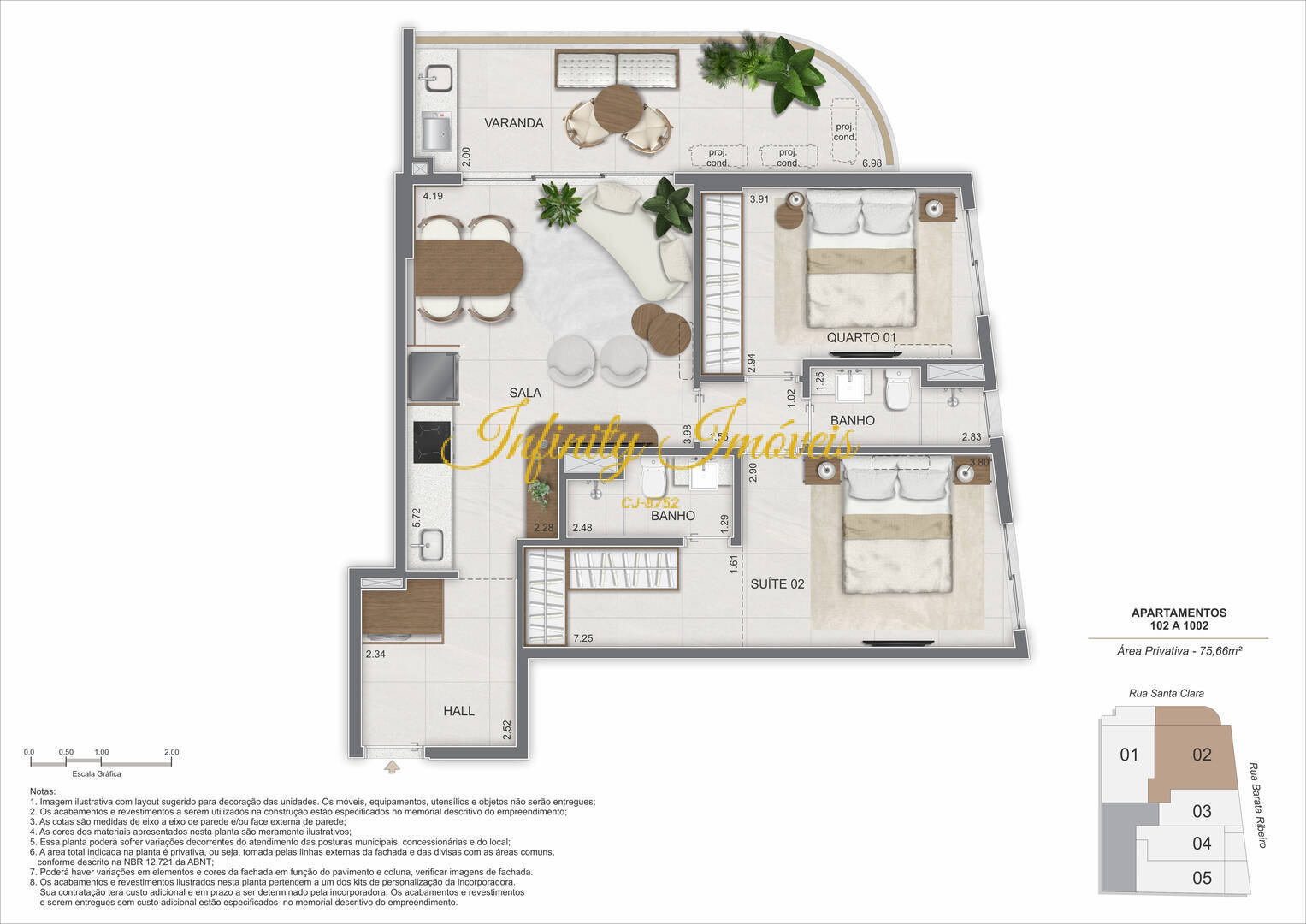 Apartamento, 2 quartos, 75 m² - Foto 9