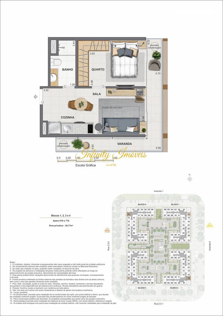 Apartamento, 1 quarto, 33 m² - Foto 49