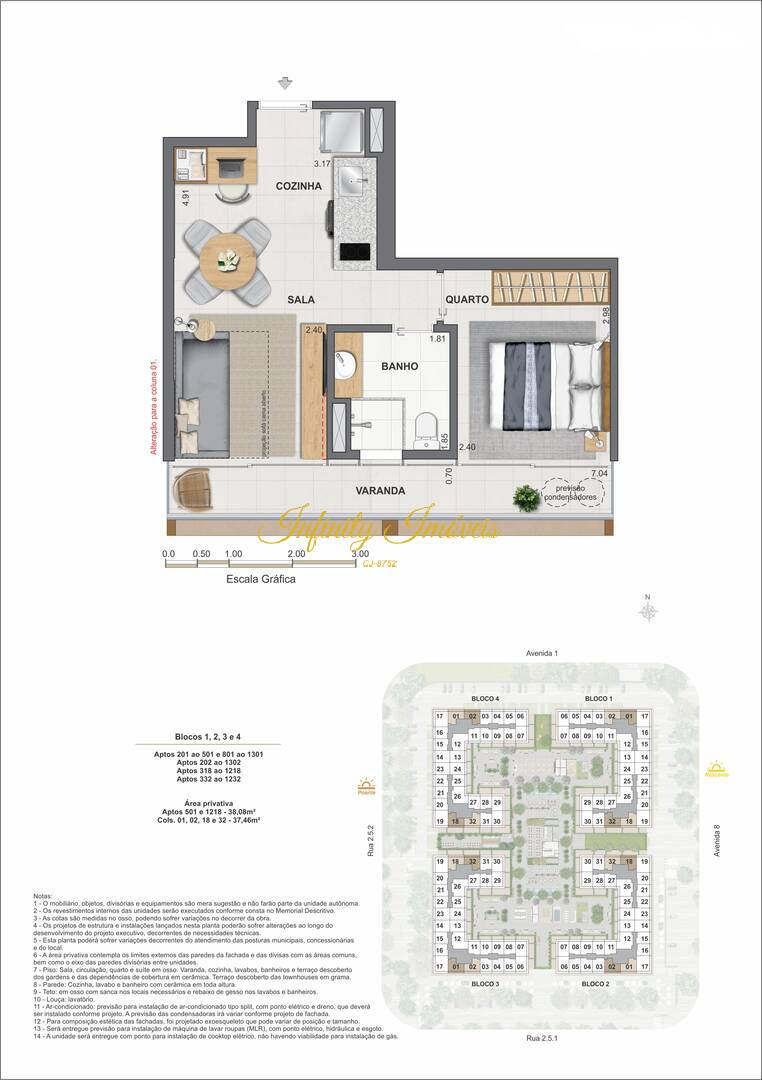 Apartamento, 1 quarto, 33 m² - Foto 50