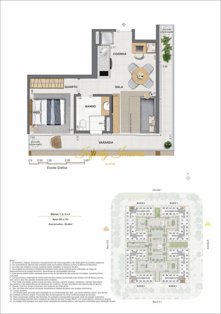 Apartamento, 1 quarto, 33 m² - Foto 52