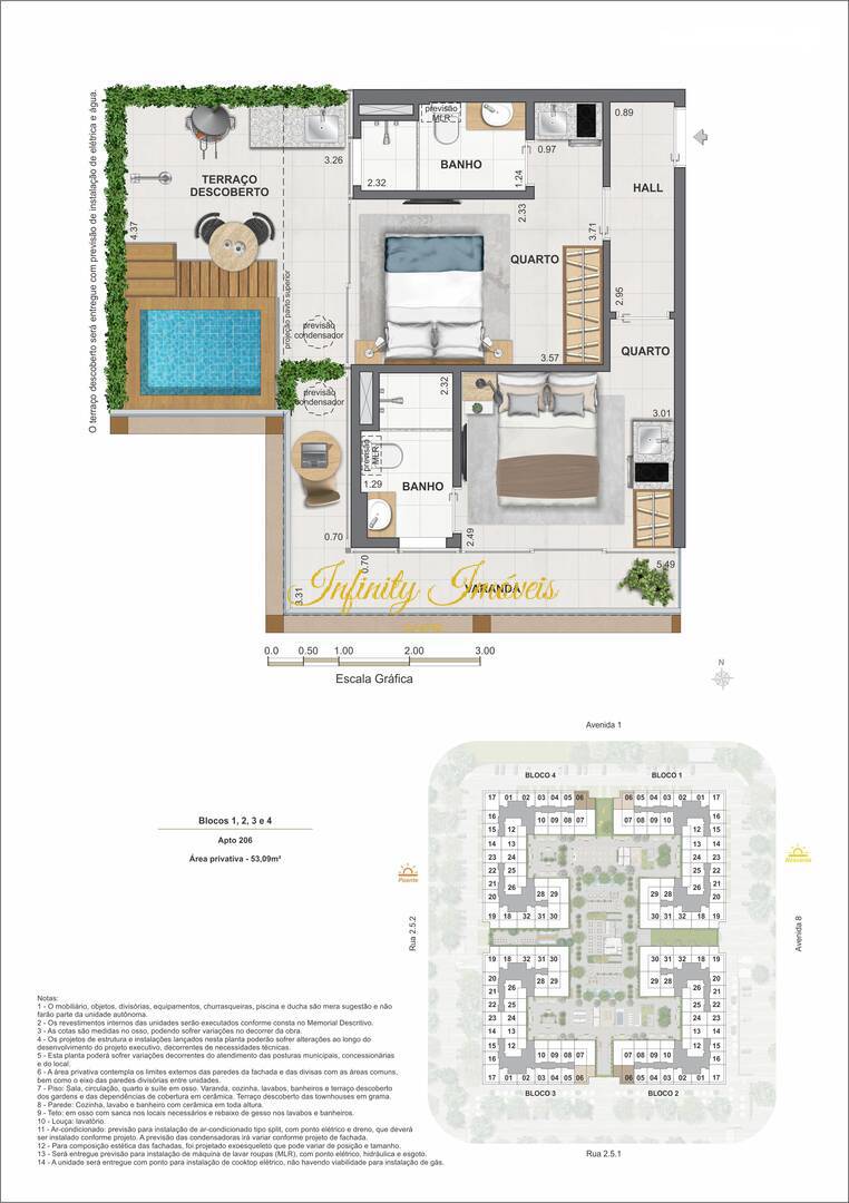 Apartamento, 1 quarto, 55 m² - Foto 49